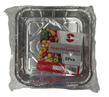 MAX HOUSE WARES SQUARE FOIL CONTAINERS 5 PACK
