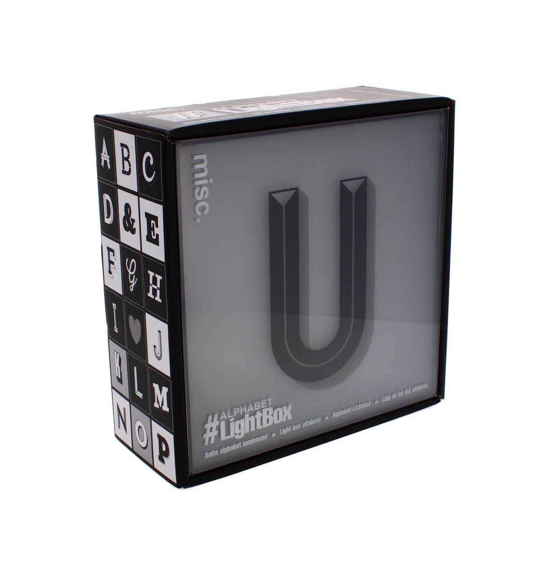 ALPHABET LIGHT UP BOX U