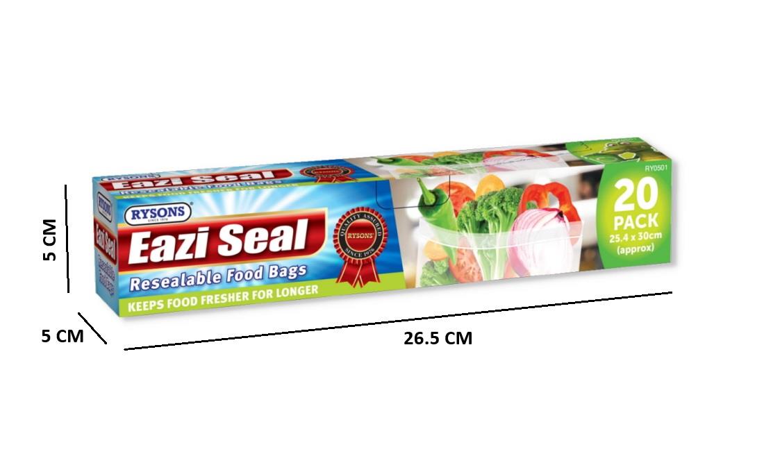 20PC ZIPPER FOOD BAGS