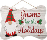 HANGING CHRISTMAS GNOME SIGN