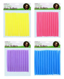 12 FOAM HAIR ROLLERS