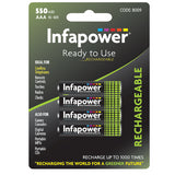Infapower AAA 550mAh (4) Ni-Mh
