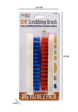 2PC ASSORTED  JAYTING STIFF SCRUBBING BRUSH