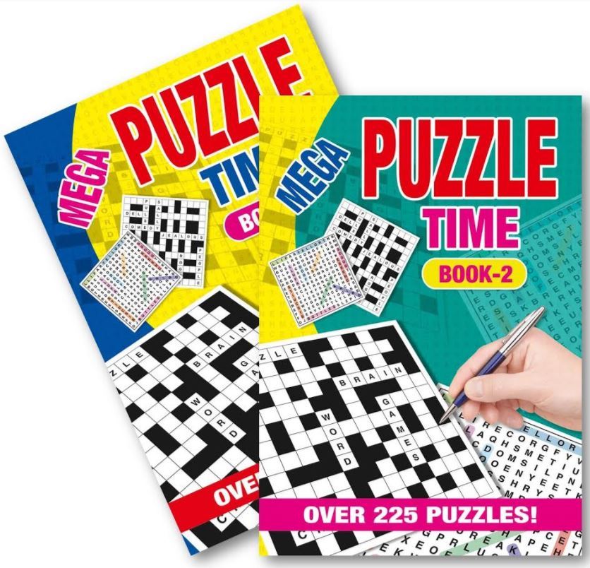 A5 MEGA PUZZLE TIME BOOK 225 PUZZLES