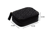 7 DAY PILL BOX WALLET ORGANIZER BLACK