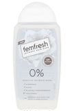 250ML FEMFRESH 0% SENSITIVE INTIMATE WASH