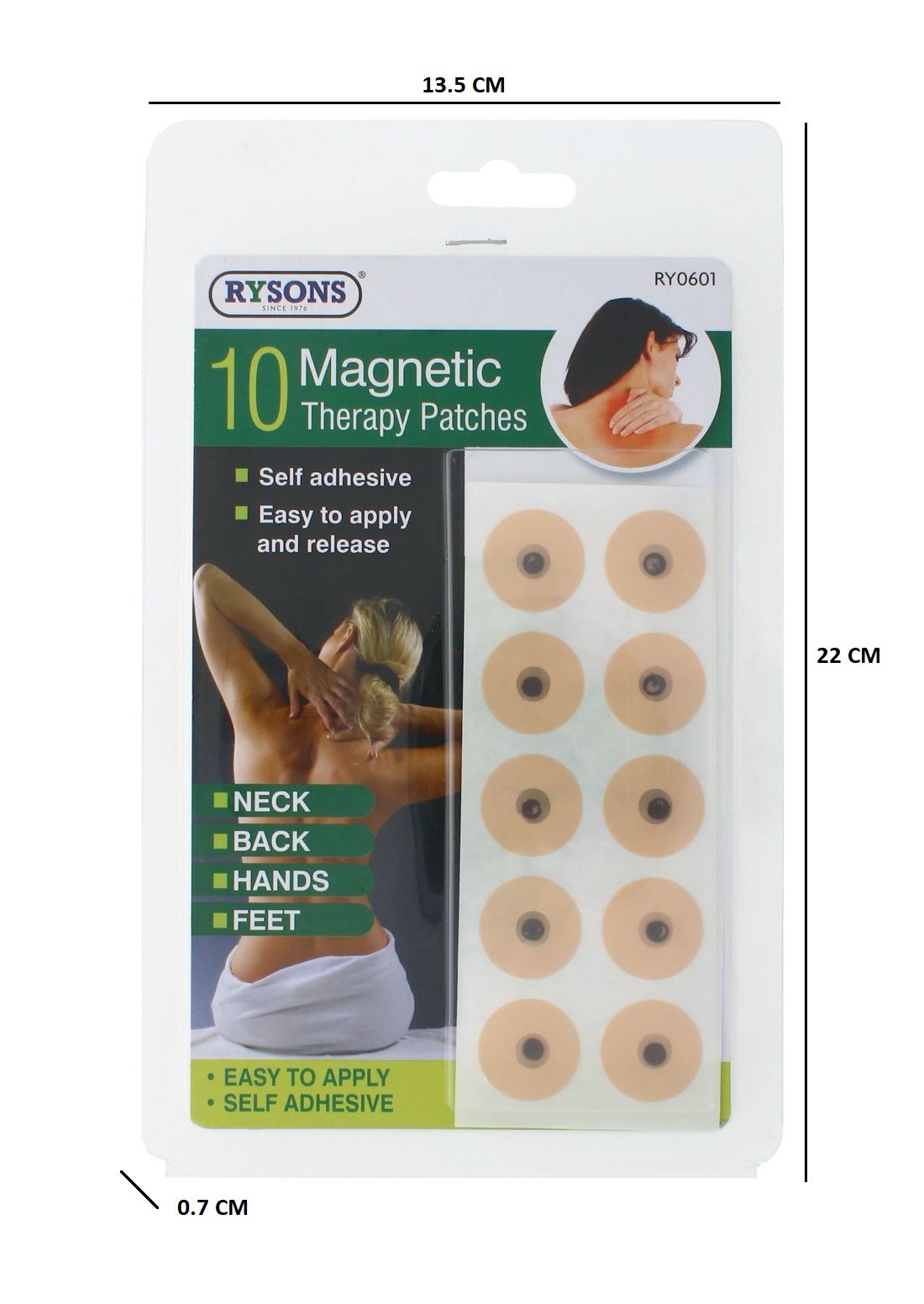 10 MAGNETIC THERAPY PATCHES