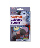 ASSORTED COLOURED BUTTONS