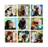 ASSORTED MONKEY DESIGN FRIDGE MAGNET THERMOMETER