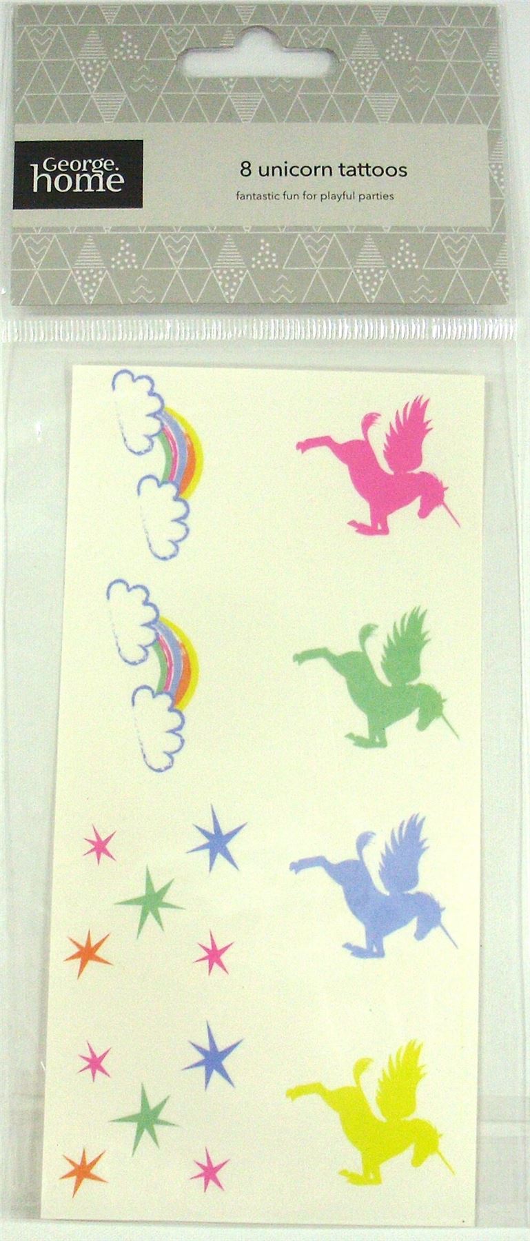 8 ASSORTED UNICORN TATTOOS