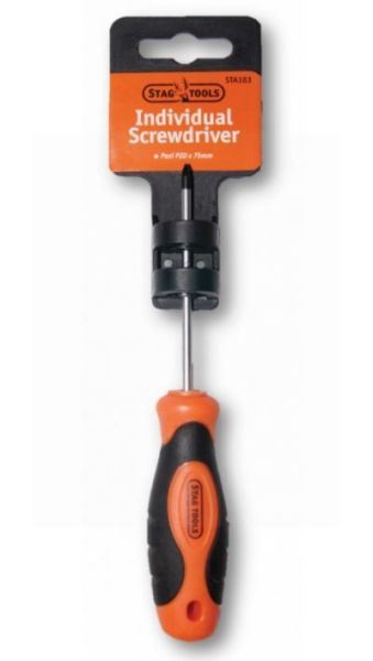 STAG INDIVIDUAL POZI SCREWDRIVER PZ0 X 75MM