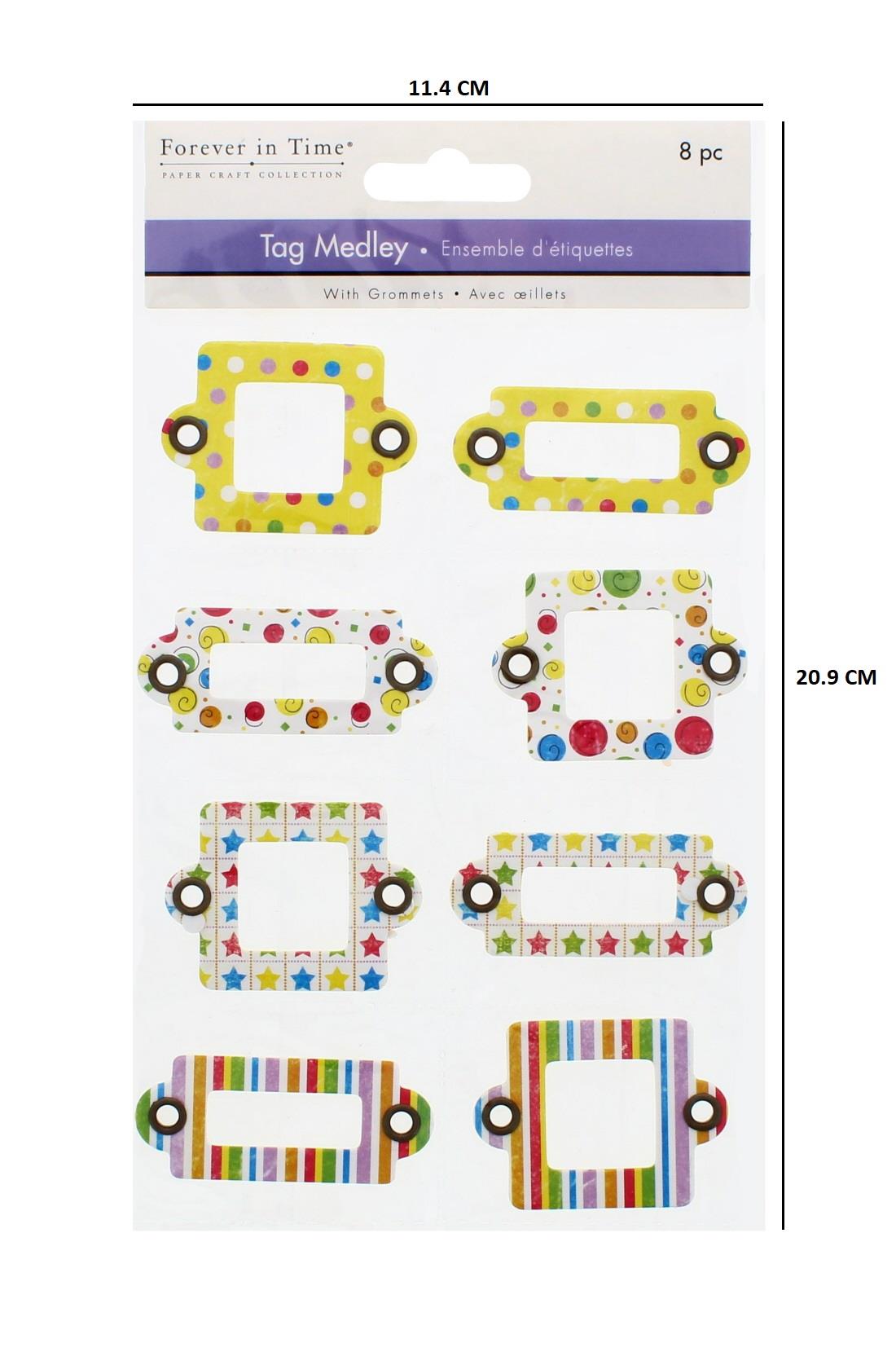 8 PC TAG MEDLEY CHIPBOARD MEDLEY