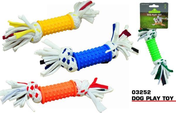PET BUDDIES DOG PULL & TUG PLAY TOY 18CM X 5CM