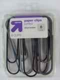 8 JUMBO PAPER CLIPS IN CASE (60)