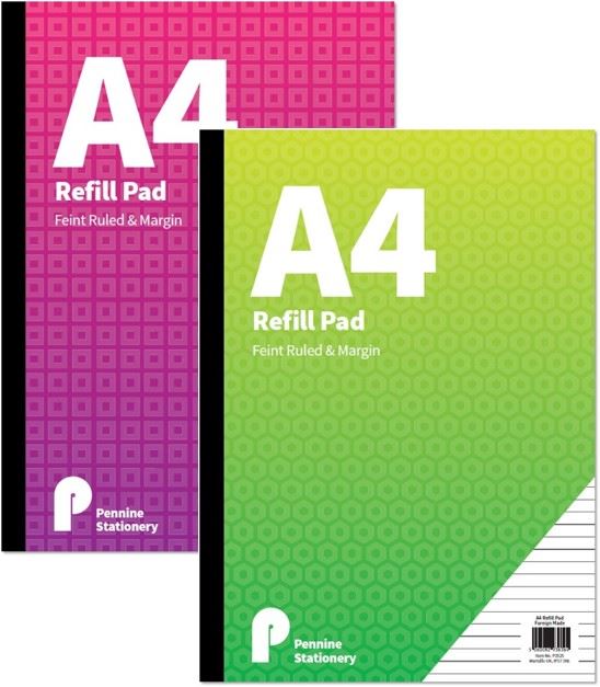 A4 REFILL PAD & MARGIN ASST DESIGNS 80 SHEETS