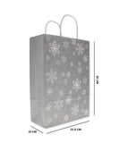 PAPER GIFT BAGS SNOW FLAKE LARGE