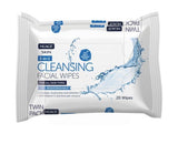 3-IN-1 CLEANING FACIAL WIPES TWIN PACK