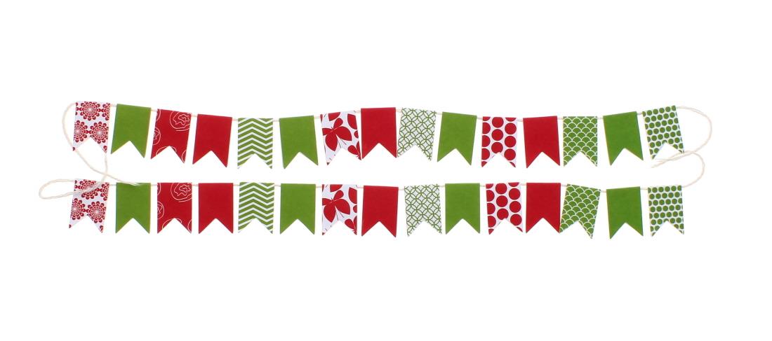 2PK MINI PENNANT FLAGS GARDEN PARTY
