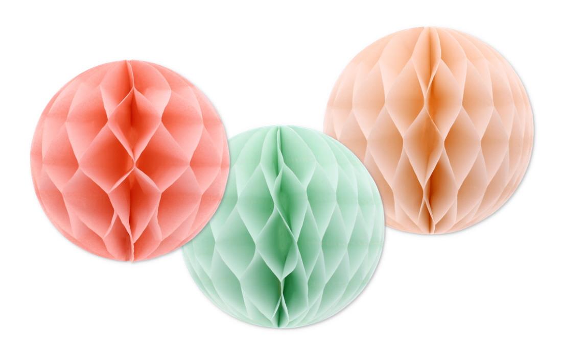 ASSORTED PAPER POM POM DECORATION
