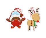 10 SANTA AND FRIENDS GIFT TAGS