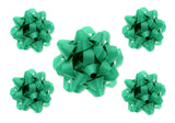 GREEN MATT SHINE GIFT BOW 6.3CM