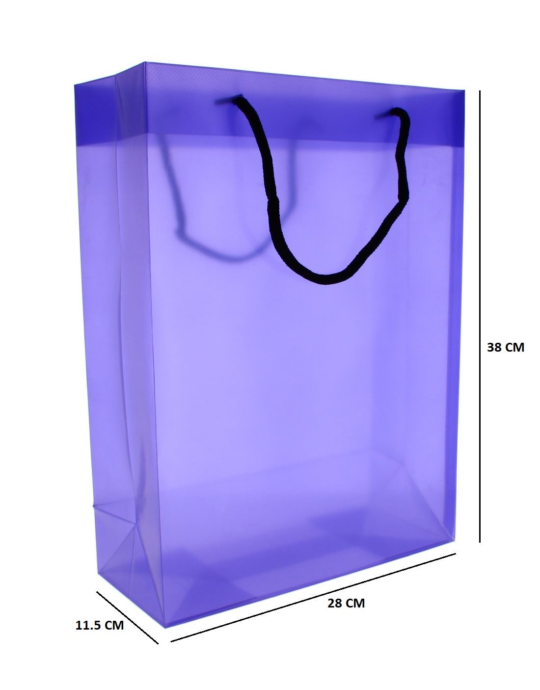 GIFT BAG PP LARGE ROPE HANDLED PURPLE