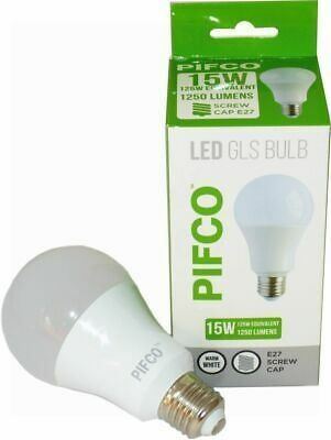 PIFCO E27 LED GLS BULB SCREW CAP 15W WARM WHITE