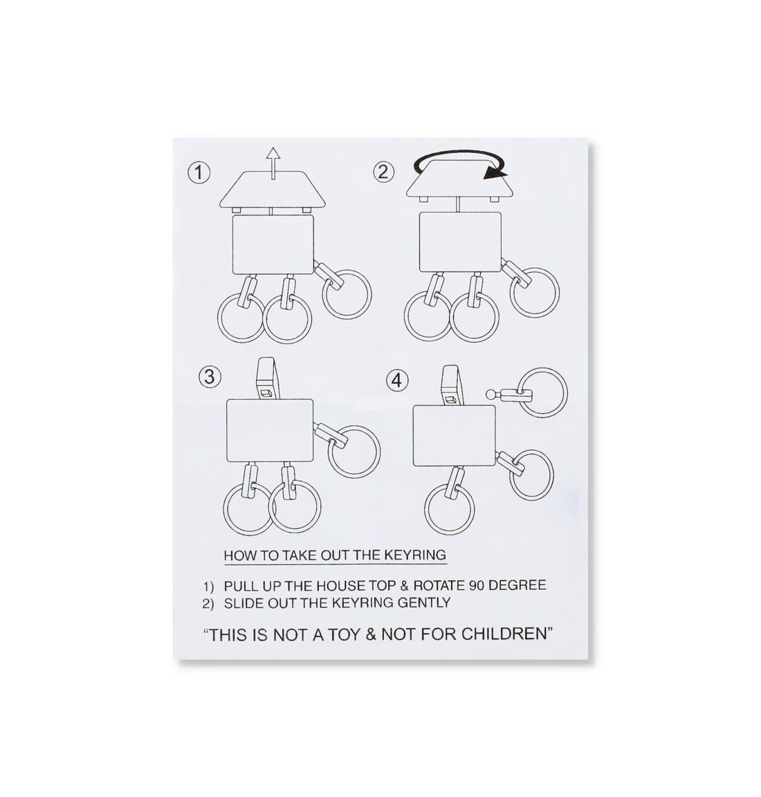 HOUSE SHAPED KEYRING