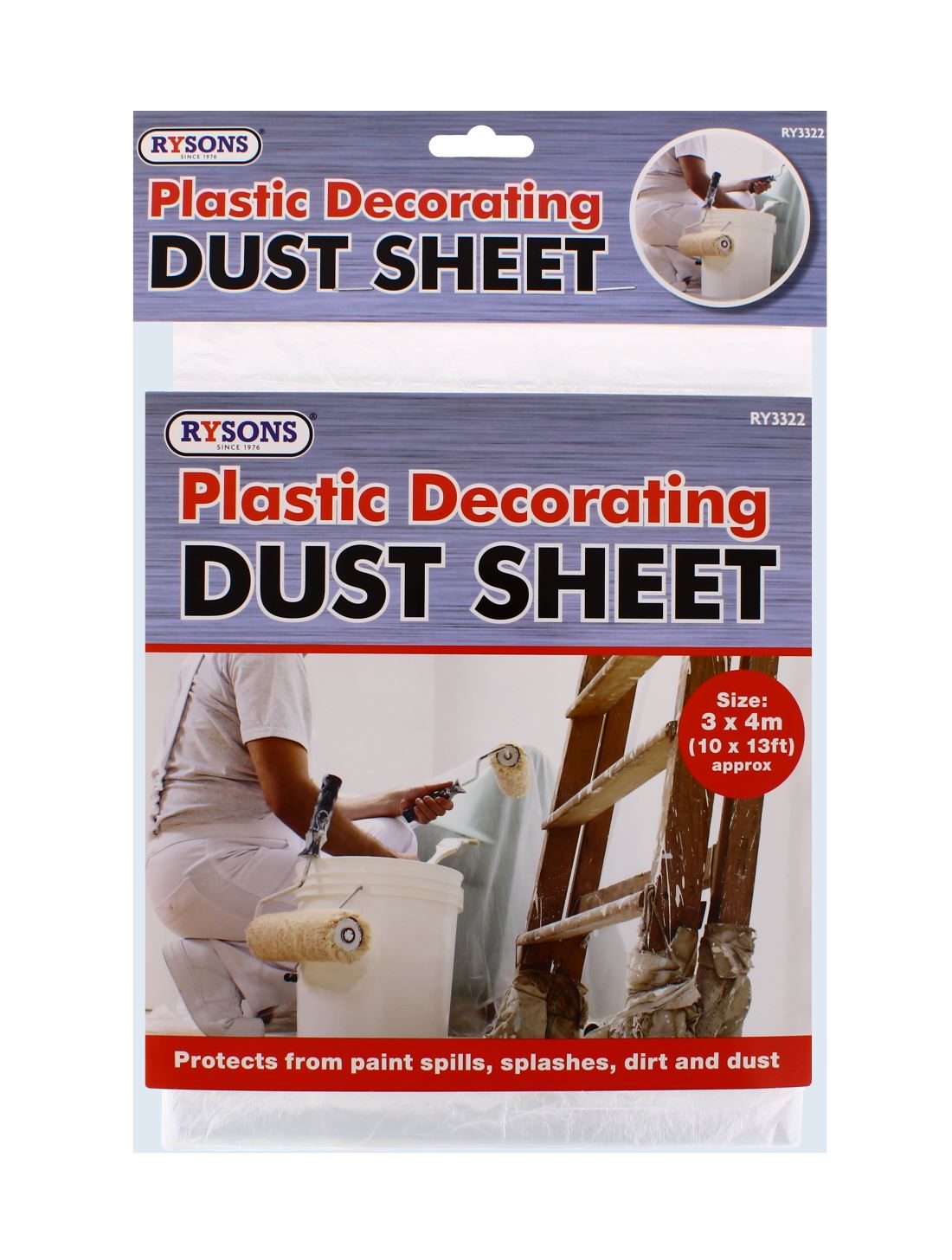 PLASTIC DECORATING DUST SHEET