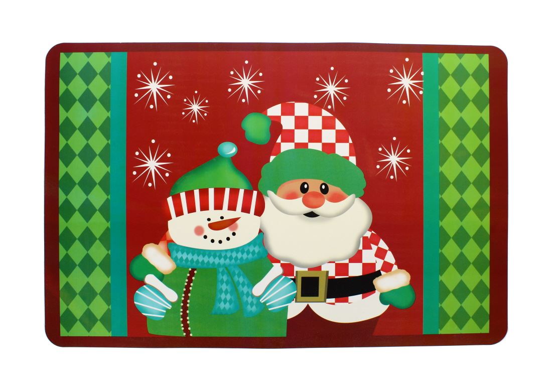 2PK CHRISTMAS MAT ASSORTED DESIGN