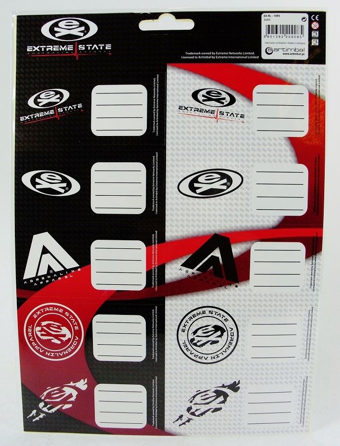 EXTREME STATE' - SCHOOL LABELS