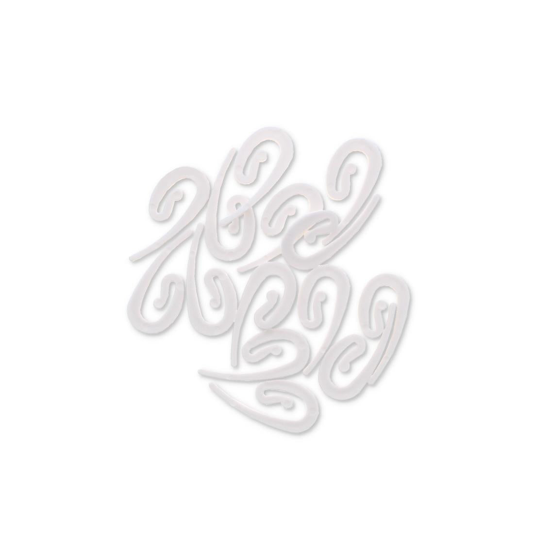 200 PK DECORAIL CURTAIN HOOKS