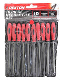 10PK DEKTON HARDENED STEEL NEEDLE FILE SET