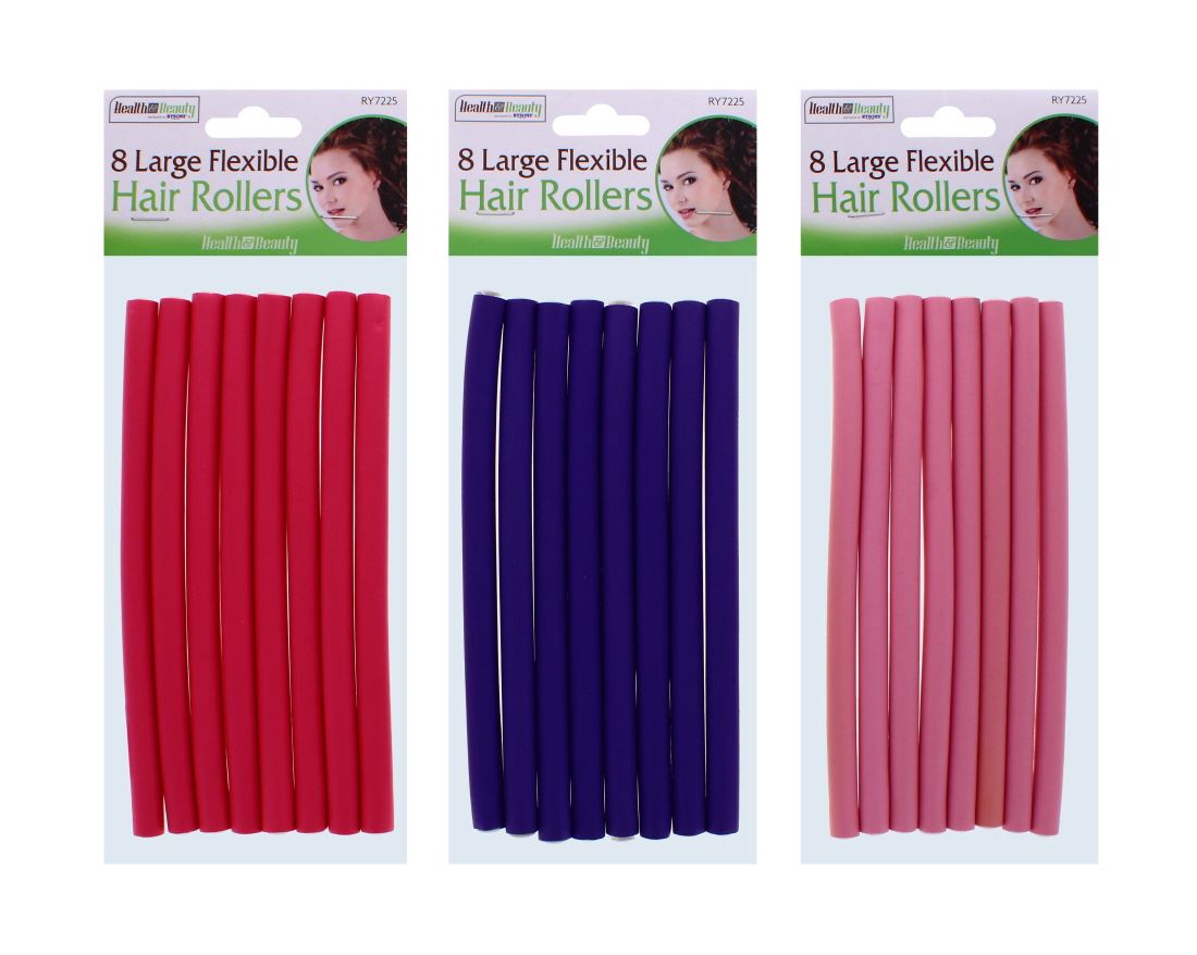 8PK TWISTEE HAIR ROLLER 17.5X1CM