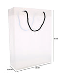 GIFT BAG PP LARGE ROPE HANDLED WHITE