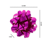 MAGENTA METALLIC SHINE GIFT BOW 6.3CM