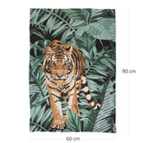 PRINTED COTTON RUG TIGER 60x90CM