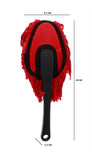 RED COTTON  DUSTER WITH HANDLE