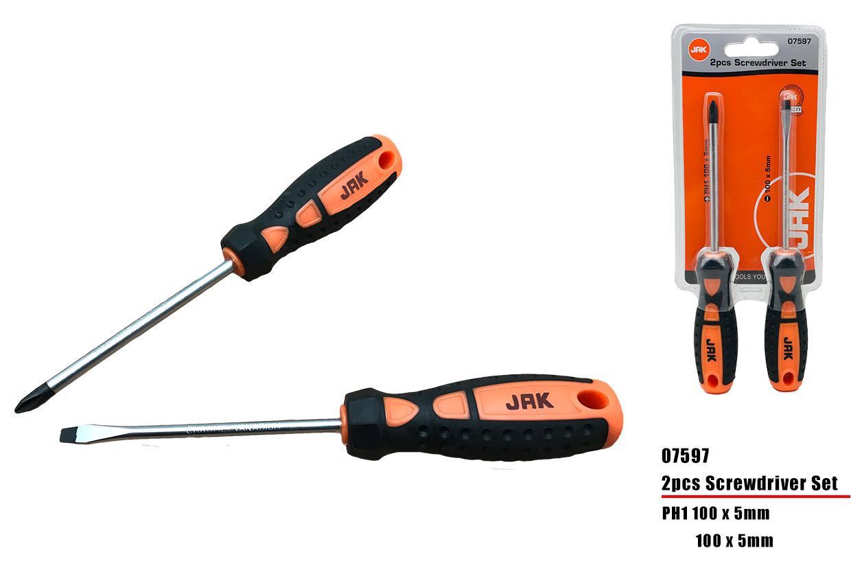 JAK 2PK ASSORTED SCREWDRIVER SET
