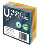4PK STICKY NOTES ASSORTED COLOURS