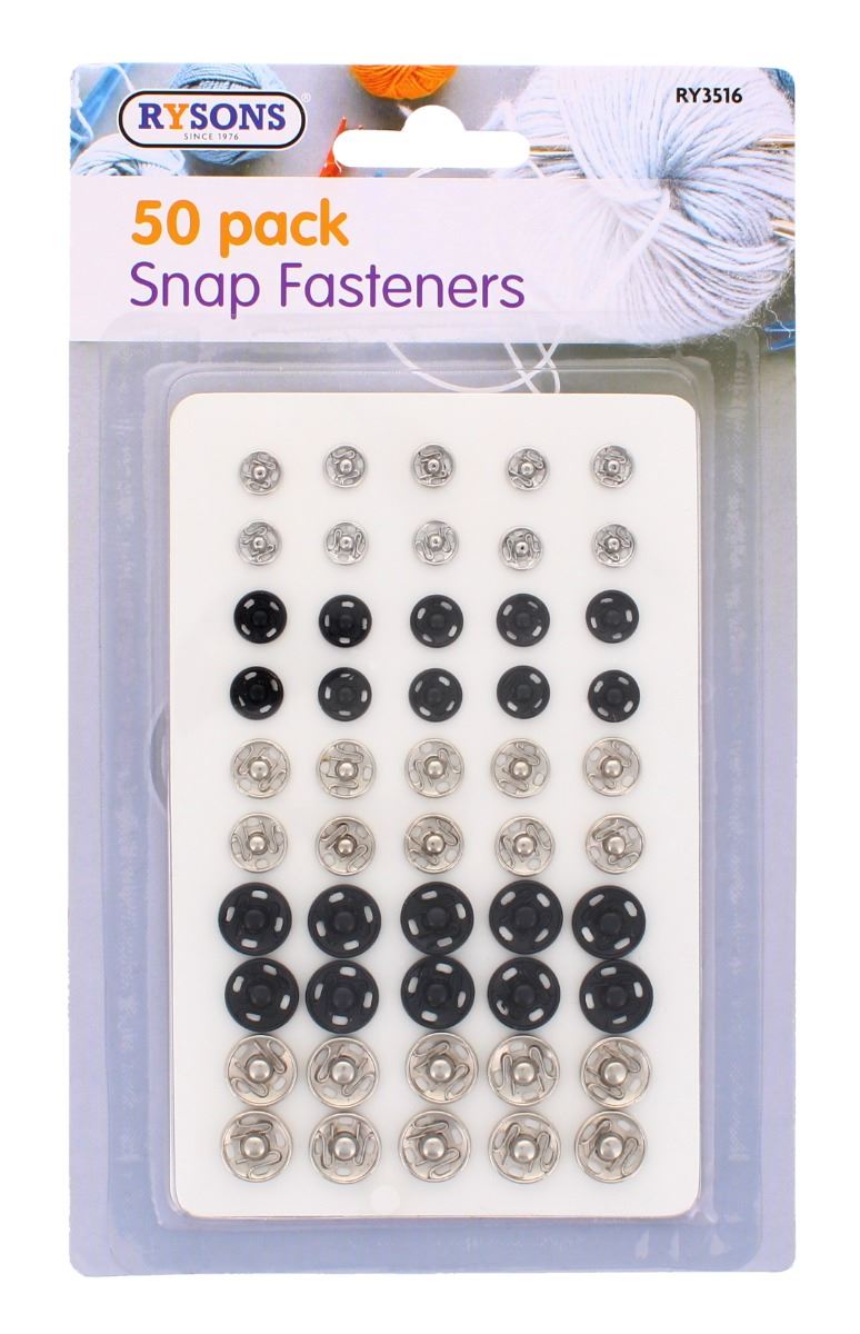 50PC SNAP FASTENER