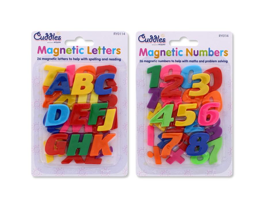 26PC NUMBERS/LETTER MAGNETIC