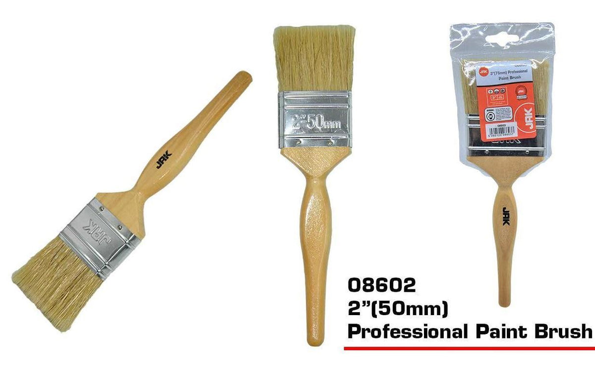 JAK PROFESSIONAL PAINT BRUSH WITH WOODEN HANDLE 2 INCH