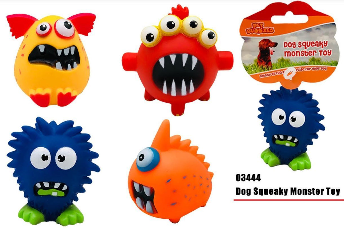 PET BUDDIES DOG SQUEAKY PLAY TOY MONSTER