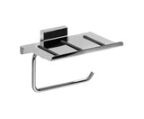TOILET ROLL HOLDER W/ ANTI-SLIP SHELF