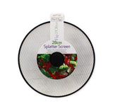 28CM SPLATTER SCREEN W/PLASTIC HANDLE