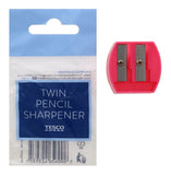 PLASTIC TWIN PENCIL SHARPENER