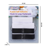 4PK SELF ADHESIVE HOOK & LOOP FASTENERS