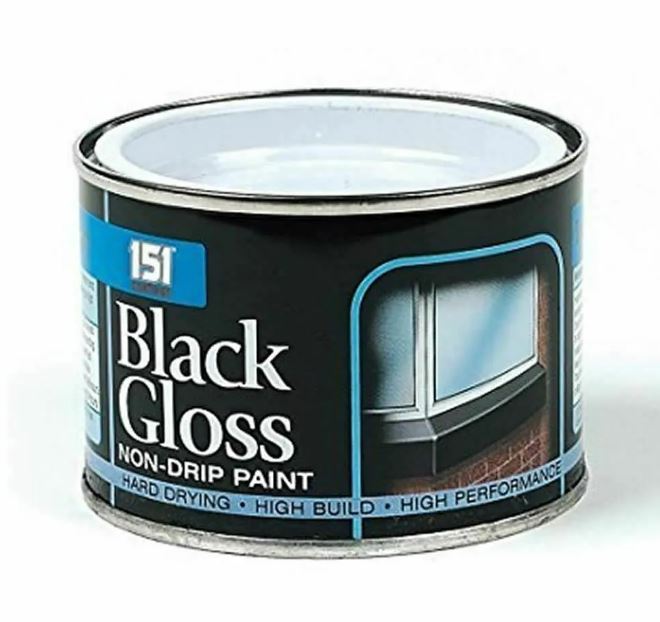 151 BLACK GLOSS NON-DRIP PAINT 180ML