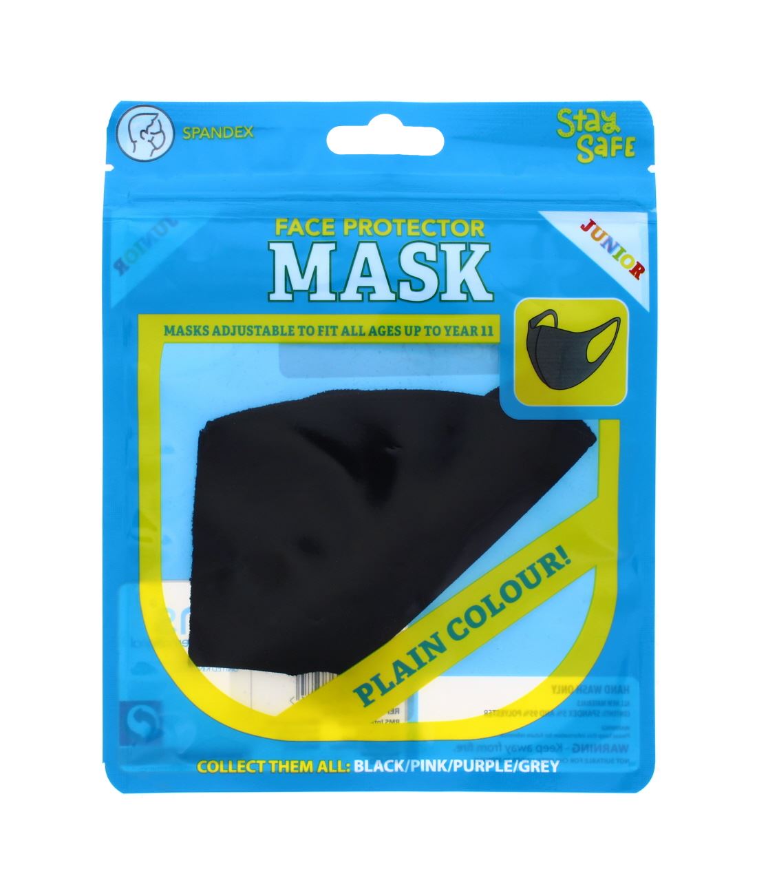 JUNIOR FACE MASK BLACK